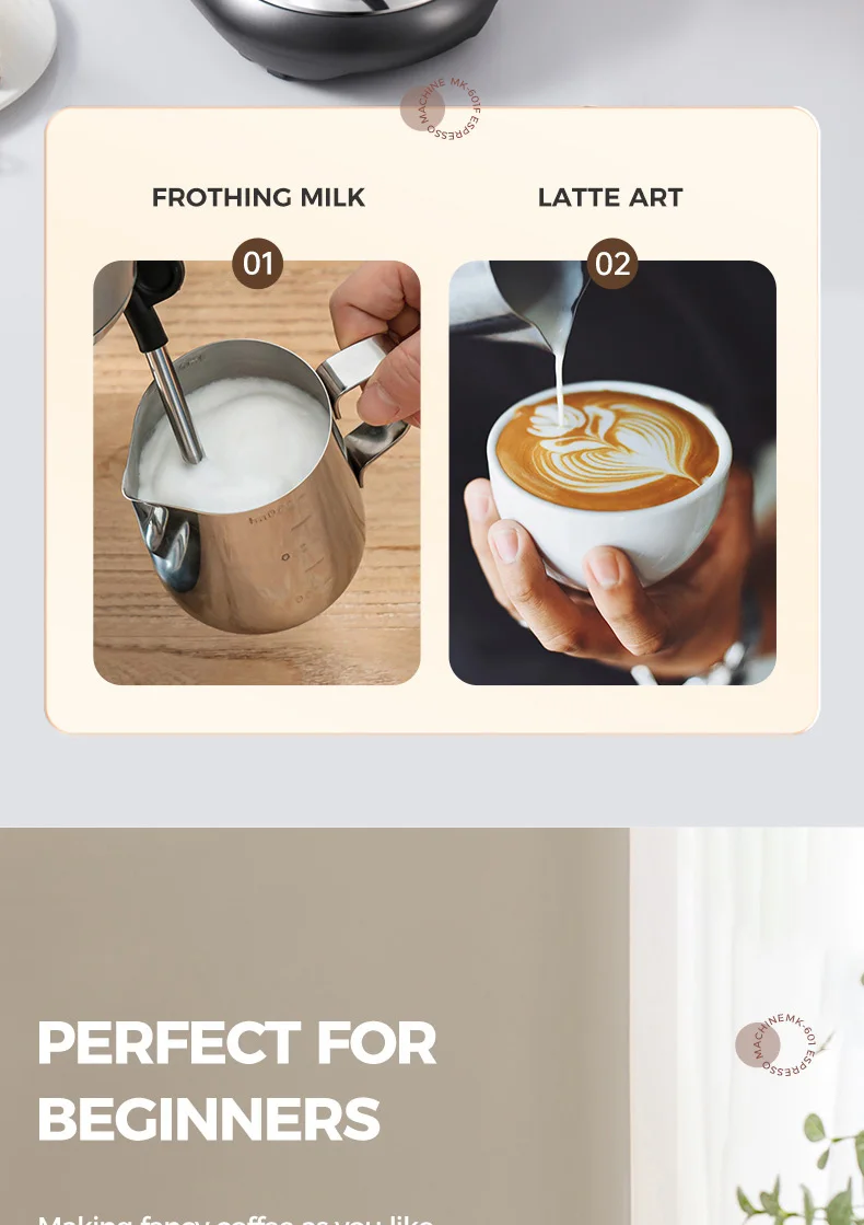 Cafelffe 4-in-1 Coffee Maker Hot/Cold Dolce Gusto&Nespresso Capsule ESE Pod Ground Cappuccino Espresso Machine Cafetera 19 Bar
