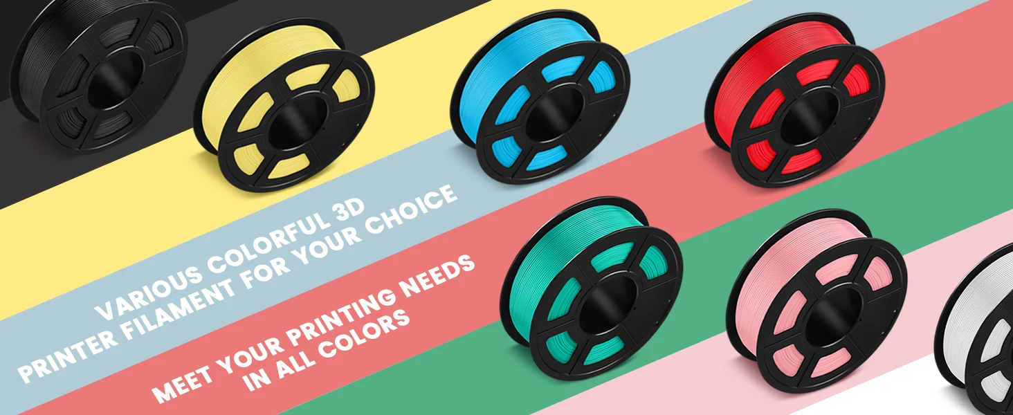 SUNLU 5KG Pla Plus 3D Filament PLA+ 1.75mm Neatly Wound Good Toughness Colorful Printer Filaments for FDM 3D Printing Materials