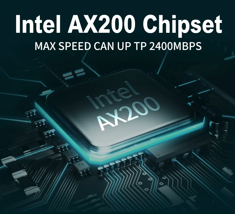2974Mbps WiFi6 AX200 PCIE WiFi Card Adapter Bluetooth5.2 Dual Band 2.4G/5Ghz 802.11AX Wireless Adapter For Pc Desktop Windows 10