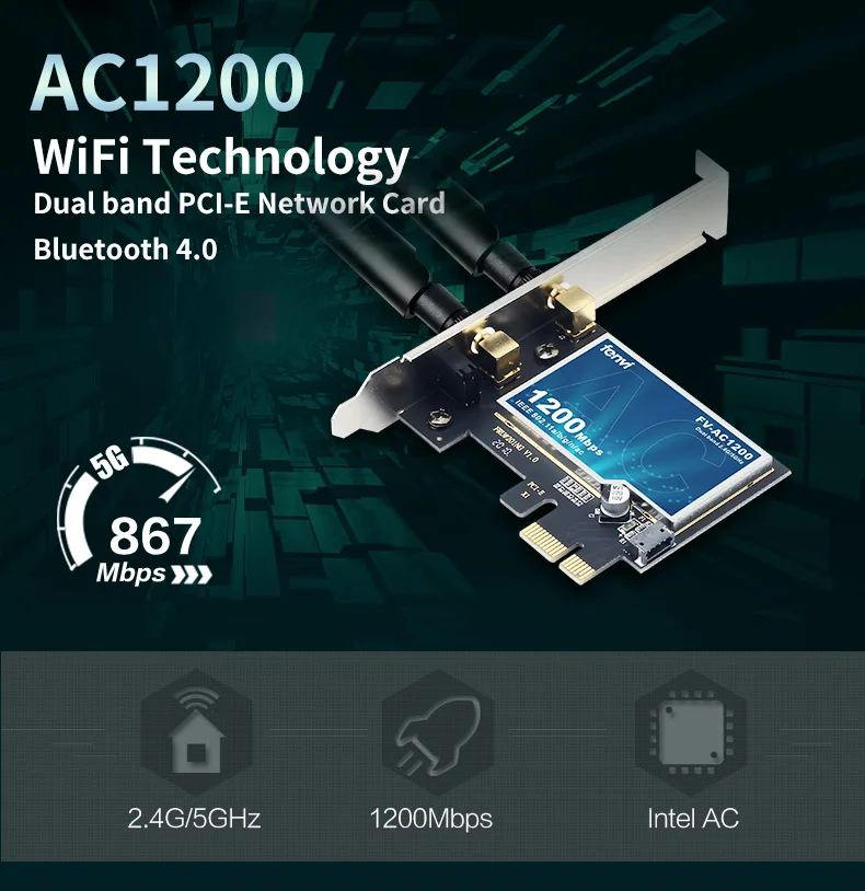 2974Mbps WiFi6 AX200 PCIE WiFi Card Adapter Bluetooth5.2 Dual Band 2.4G/5Ghz 802.11AX Wireless Adapter For Pc Desktop Windows 10
