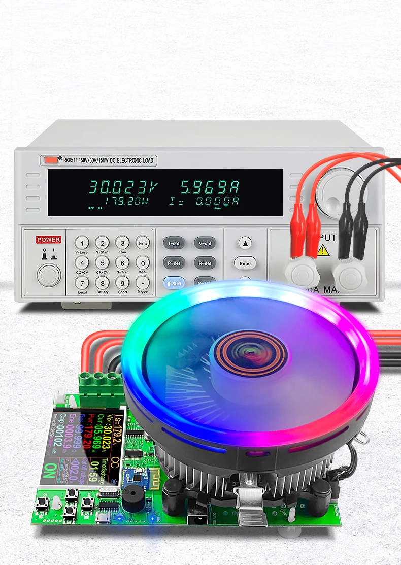 DL24/P Color 2.4' DC USB Tester Electronic Load Lithium Battery Capacity Monitor Discharge Charge Power Meter Supply Checker APP
