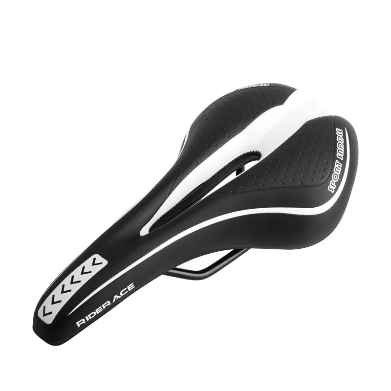 Bike Saddle Silicone Cushion Cycling Seat PU Leather Surface Silica Filled Gel TimeTrial Comfortable Shockproof Bicycle Saddle