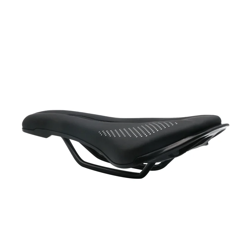 Bike Saddle Silicone Cushion Cycling Seat PU Leather Surface Silica Filled Gel TimeTrial Comfortable Shockproof Bicycle Saddle