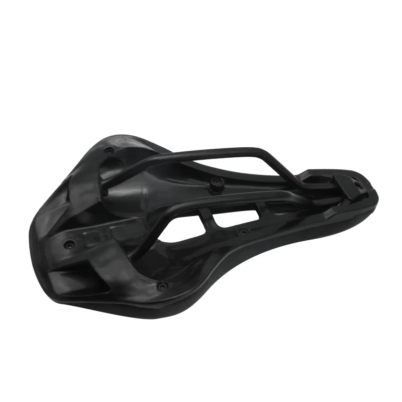 Bike Saddle Silicone Cushion Cycling Seat PU Leather Surface Silica Filled Gel TimeTrial Comfortable Shockproof Bicycle Saddle
