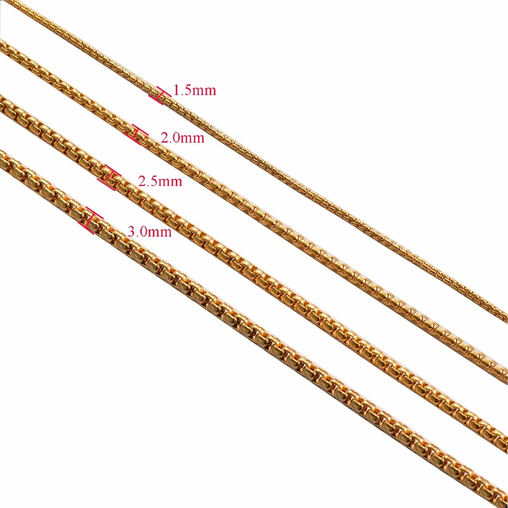 1 Piece Stainless Steel Pearl Necklace Chain Figaro Chain Necklace for Pendant Men Women Necklace Jewelry Accessories