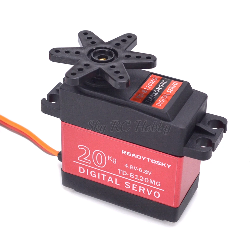 Waterproof 20KG 25KG 30kg 35kg 40KG 60KG Servos 180 270 360 Degree Large Torque Digital Servo Metal Gears 25T Arm For RC Car