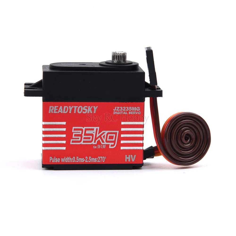 Waterproof 20KG 25KG 30kg 35kg 40KG 60KG Servos 180 270 360 Degree Large Torque Digital Servo Metal Gears 25T Arm For RC Car