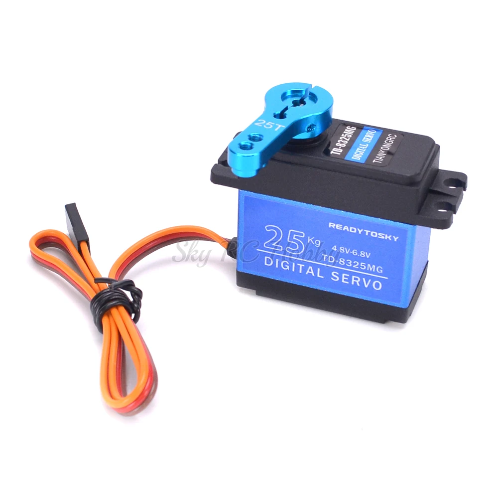 Waterproof 20KG 25KG 30kg 35kg 40KG 60KG Servos 180 270 360 Degree Large Torque Digital Servo Metal Gears 25T Arm For RC Car