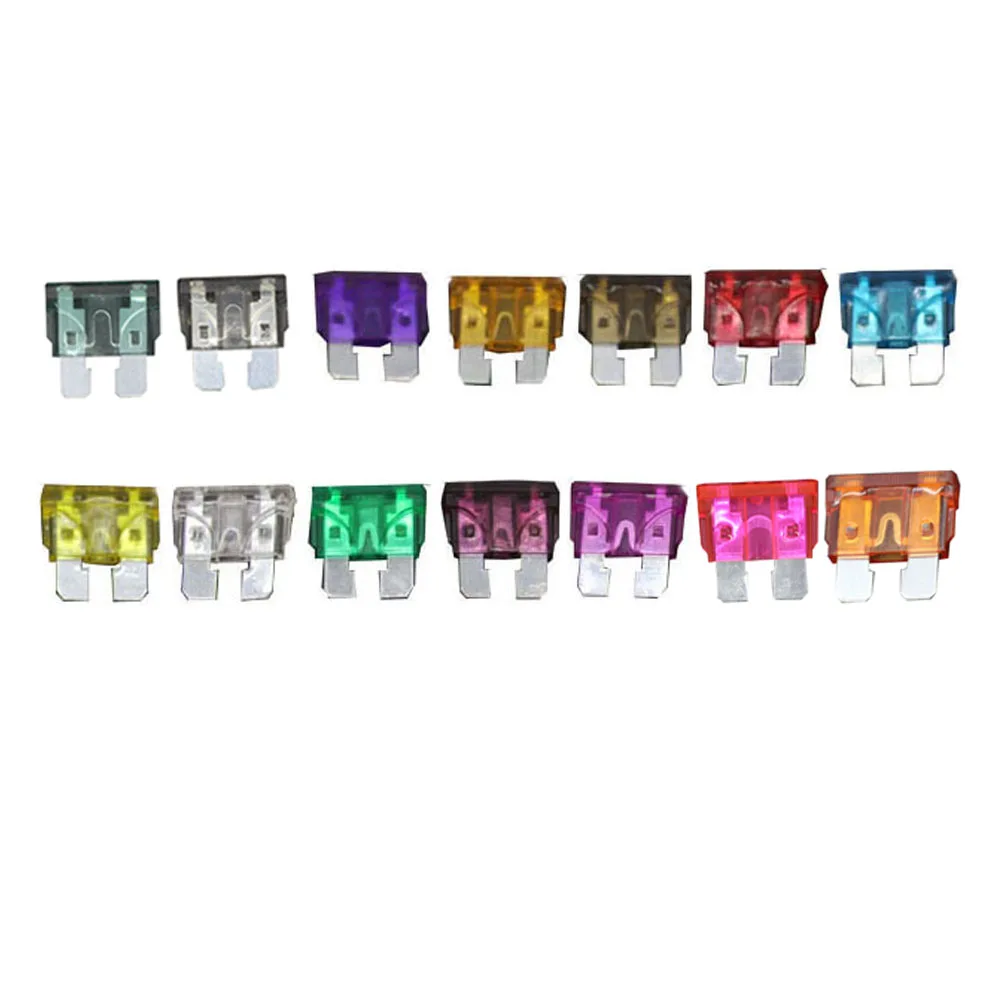 10pcs Medium Standard Blade Fuse Insert ZINC Pins 1A 2A 3A 5A 7.5A 10A 15A 20A 30A 40A 50A Refitted For Auto Car Truck