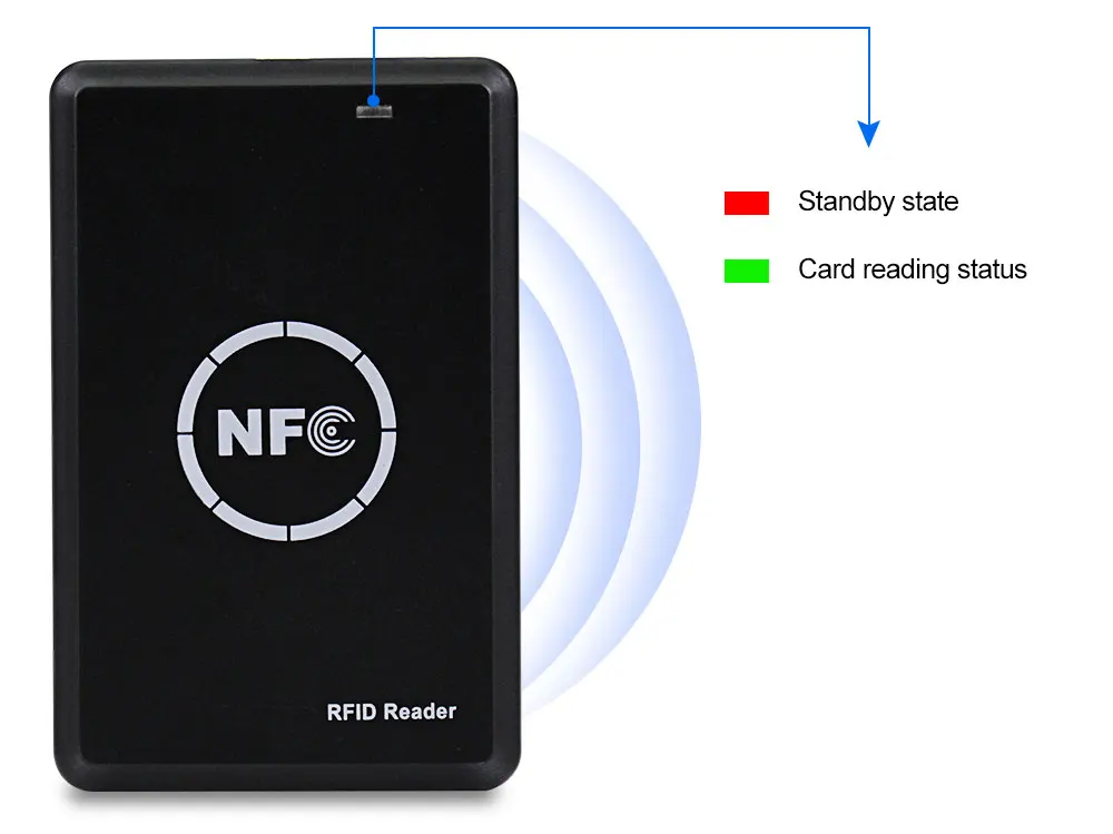 RFID Copier Duplicator 125KHz Key fob NFC Smart Card Reader Writer 13.56MHz Encrypted Programmer USB UID T5577 EM4305 Cards Tags
