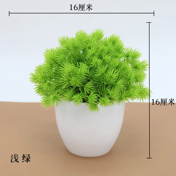 Artificial Plants Potted Bonsai Green Small Tree Plants Fake Flowers Potted Ornaments for Home Garden Decor Party Hotel Decor