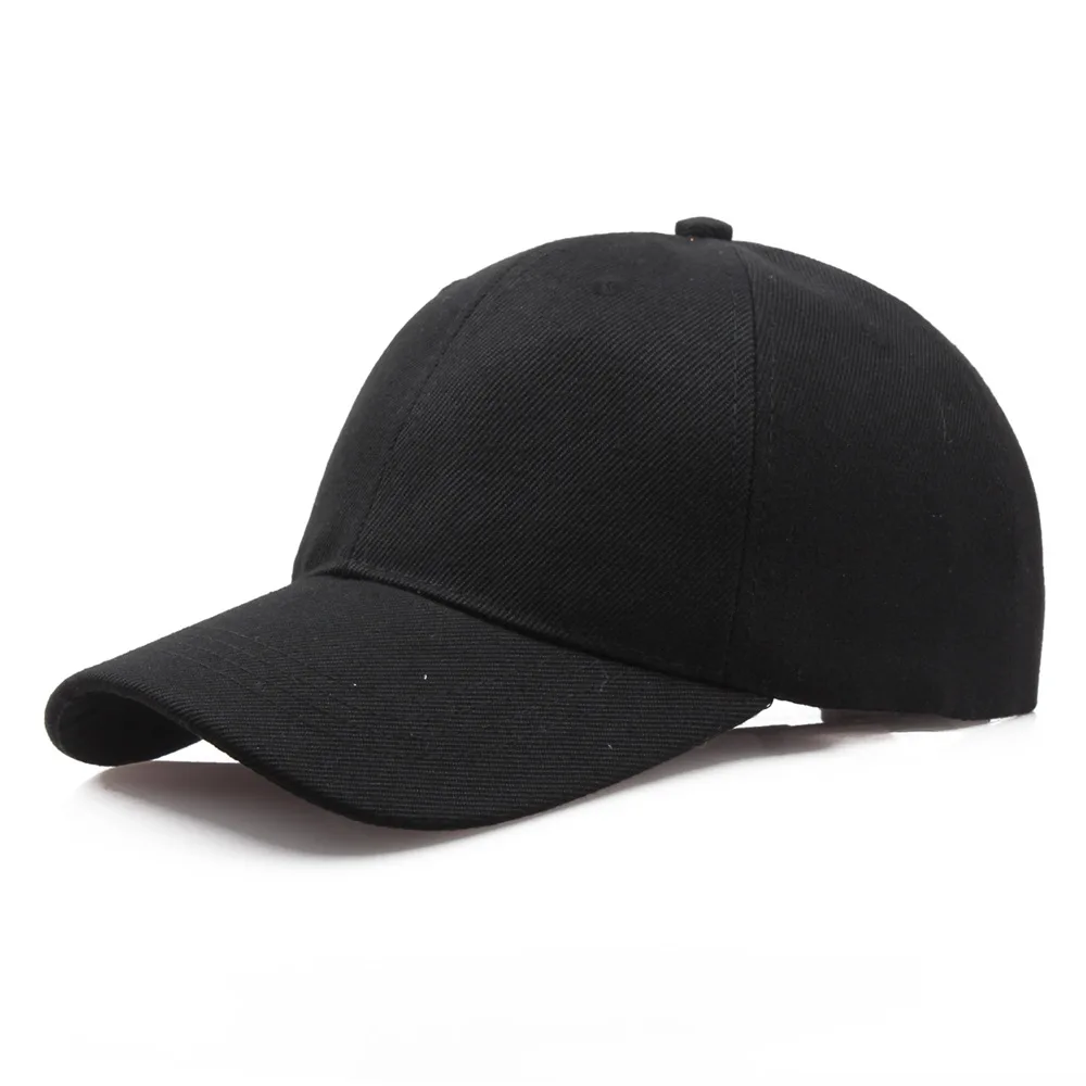 Black Cap Solid Color Baseball Cap Snapback Caps Casquette Hats Fitted Casual Gorras Hip Hop Dad Hats For Men Women Unisex