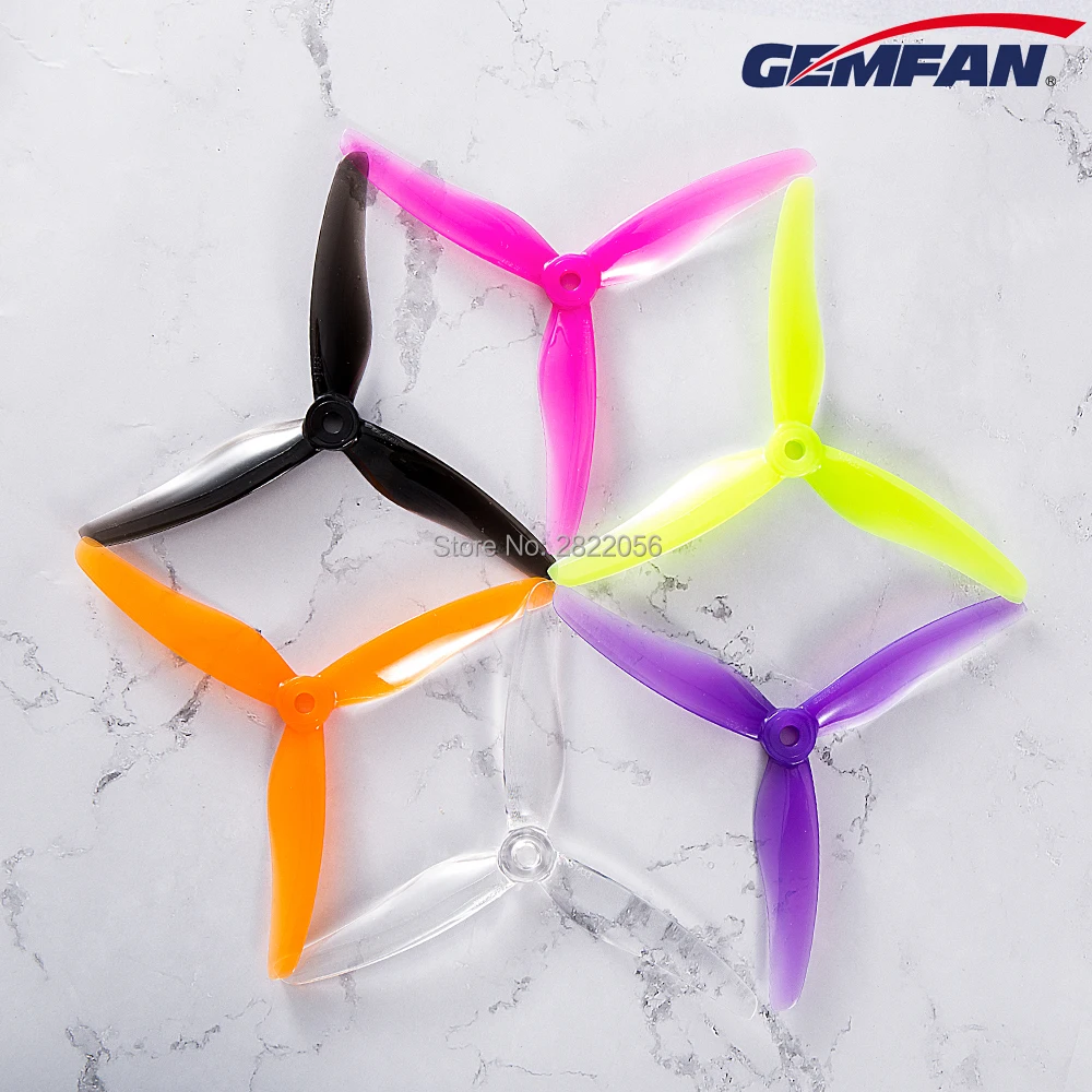 8 Pcs/ 4 Pairs Gemfan 51433 5 Inch 3 Blade/ Tri-Blade Propeller Props CW CCW Brushless Motor FPV Propeller for FPV Racing Drone