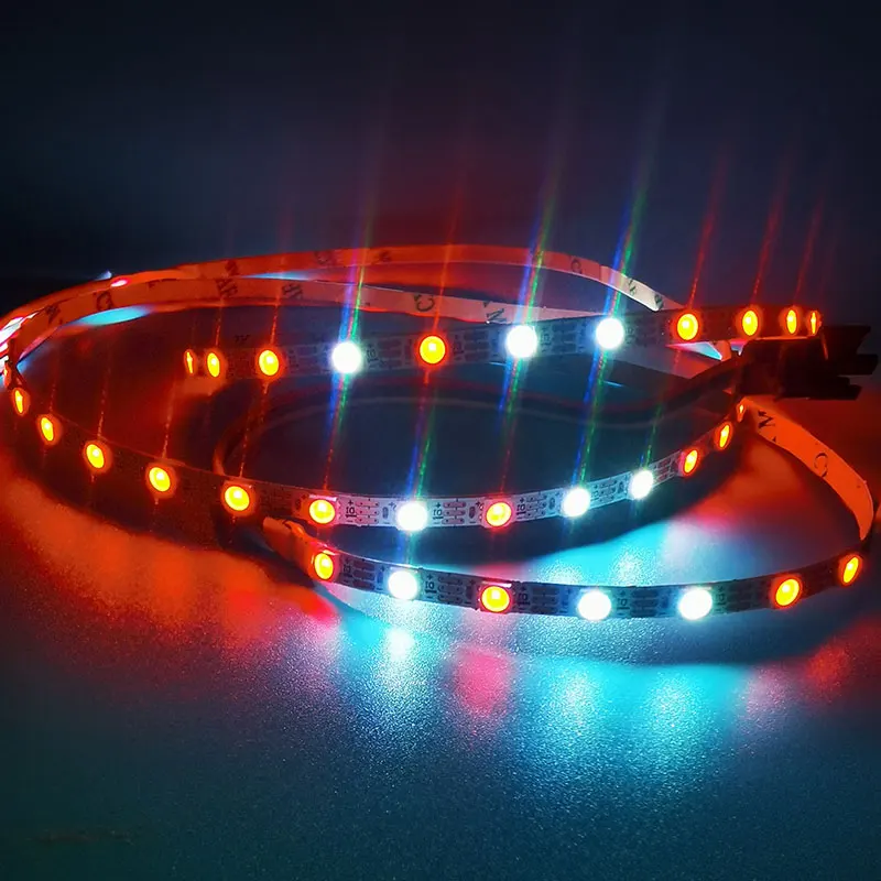 1M DC5V 90 120 200 LEDs/m WS2812C 2020 LED Addressable pixel LED Strip Flexible RGB Full Color Strip IP20 White PCB 4mm Wide PCB