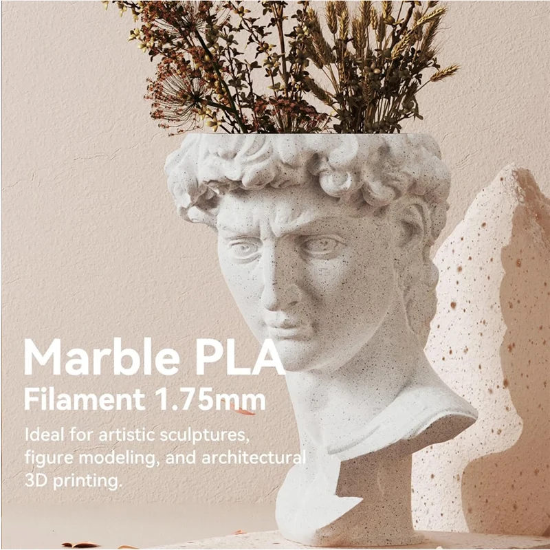 JAYO PLA Filaments 5 Rolls High-speed PLA Marble 1.75mm FDM 3D Printer Materials Neatly Wound High Toughness for FDM 3D Printer