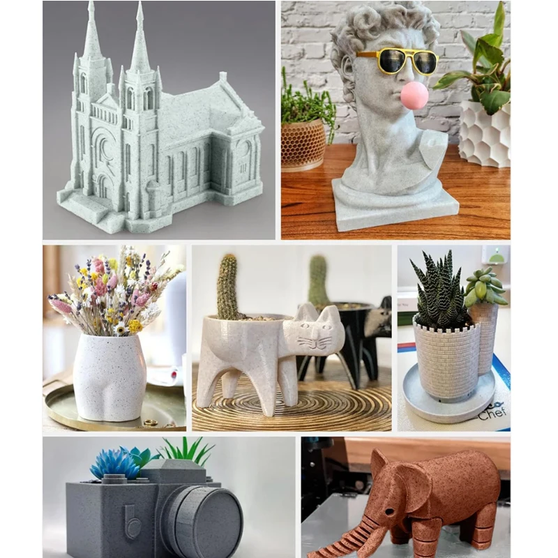 JAYO PLA Filaments 5 Rolls High-speed PLA Marble 1.75mm FDM 3D Printer Materials Neatly Wound High Toughness for FDM 3D Printer
