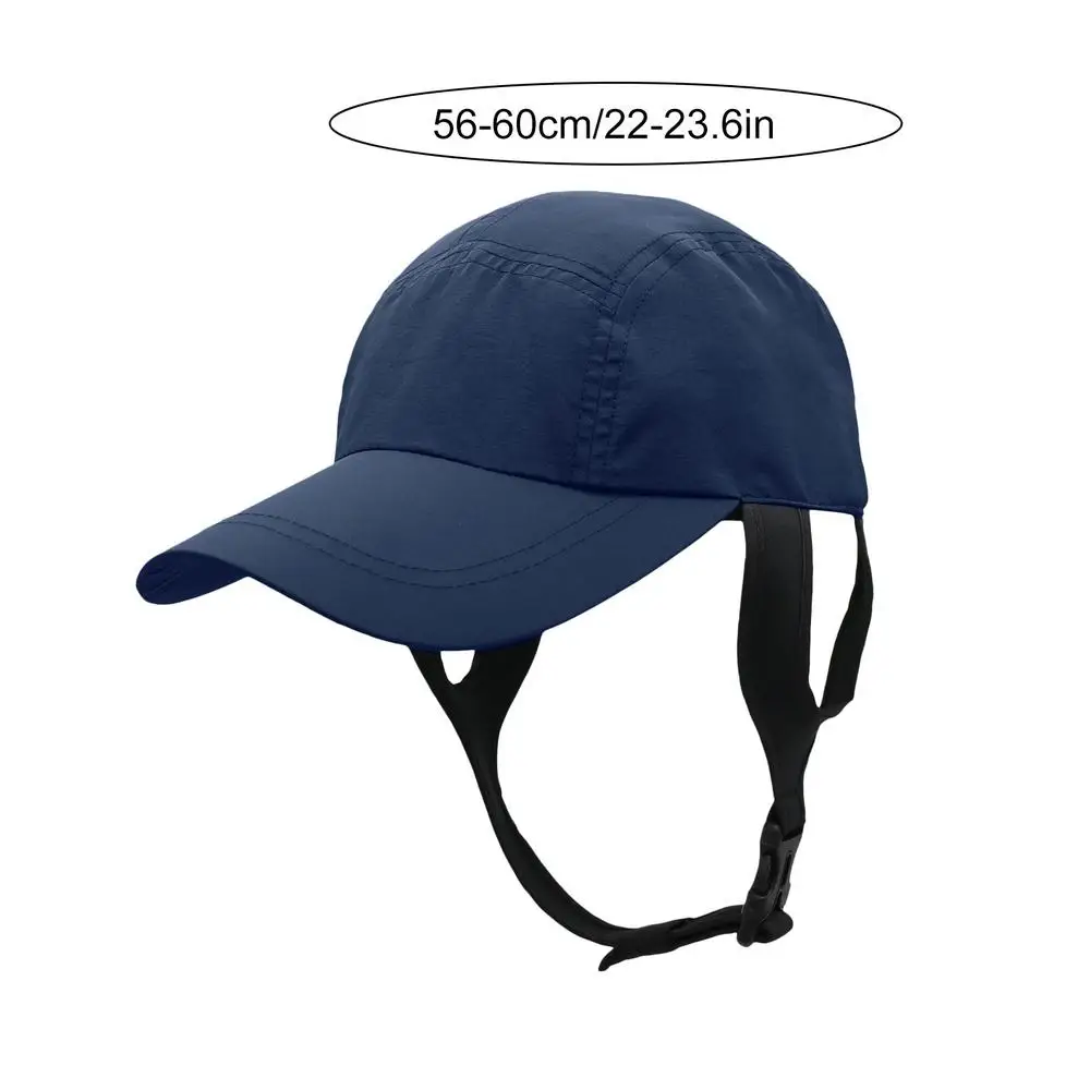 Beach Surf Caps Breathable Sun Hat Summer Outdoor Fishing Caps Chin Adjustable Bucket Hat Water Sport Caps Riding Hiking Sun Hat