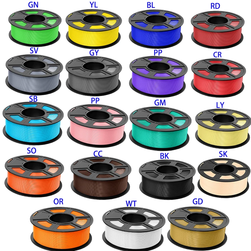 JAYO 3D Filament PLA 8Rolls 10Rolls 175mm 3D Printing No Bubbles No Drawing Smooth Multiple Colors Optional 11kg For 3D Printing