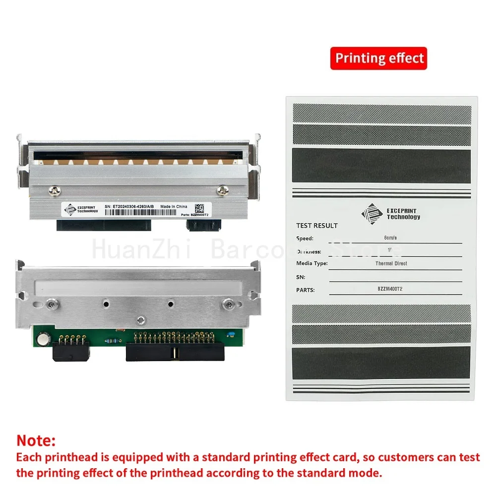 NEW ZM400 Thermal Transfer Printhead For Zebra ZM400 Barcode Printer 203DPI Kit Print Head 79800M