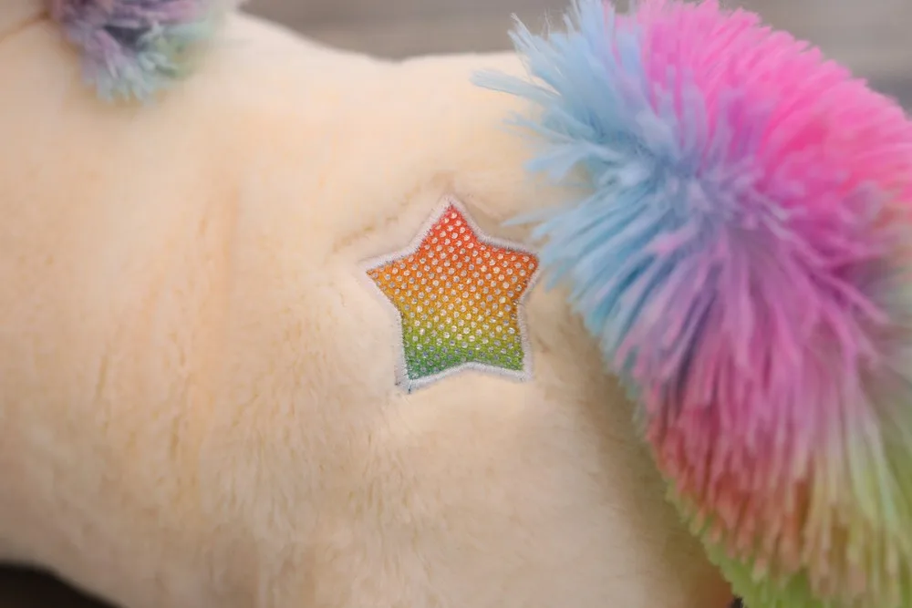 40/60/80cm Stuffed Animal Dolls Kawaii Cartoon Rainbow Unicorn Plush toys Present Toys Birthday Gift