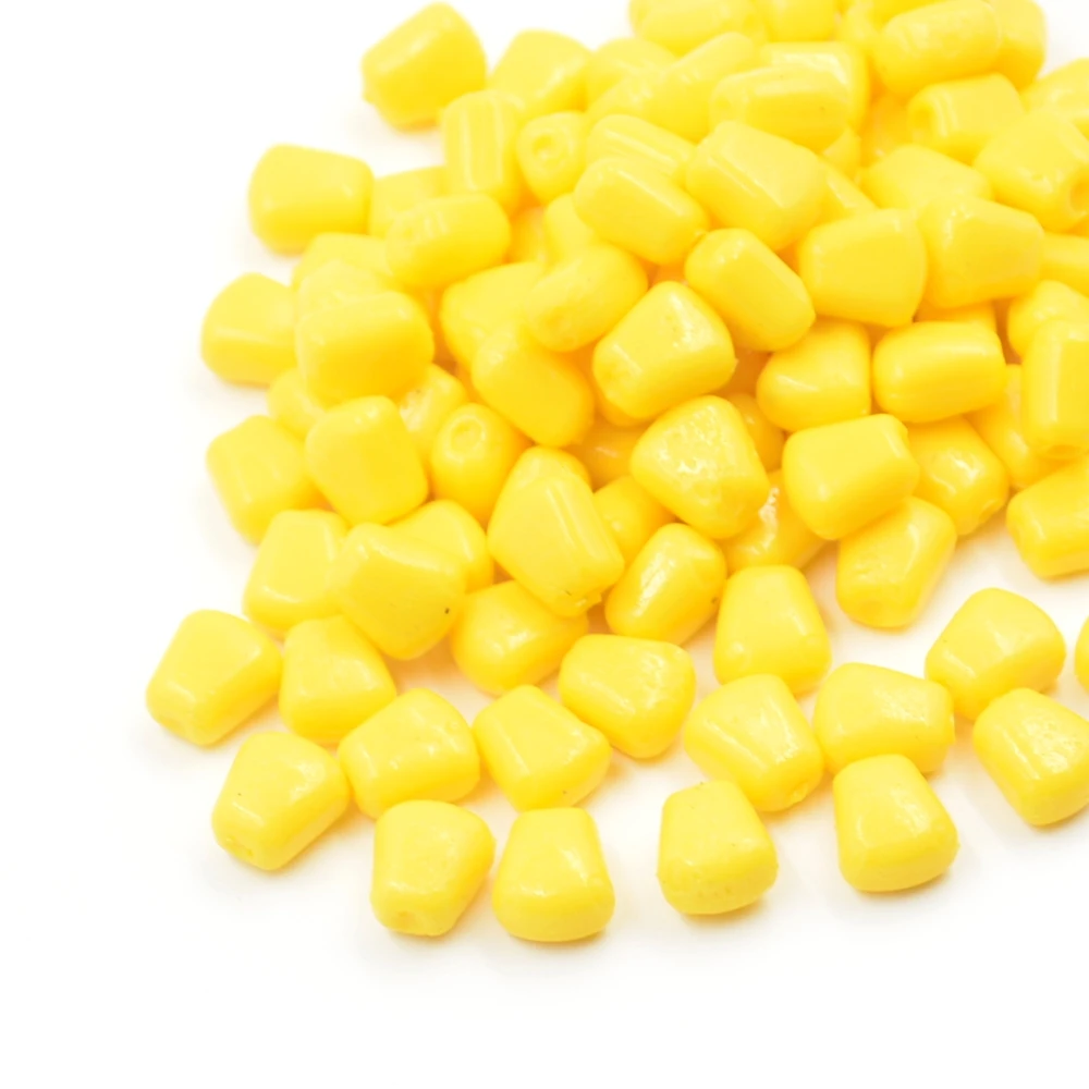 50pcs/100pc Silicone Corn Smell Soft Bait Floating Water Corn Carp Fishing Lures of Artificial Rubber Baits