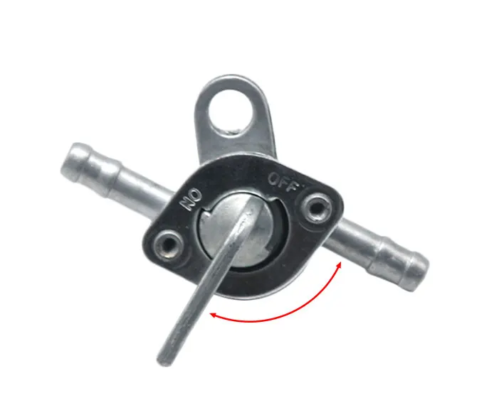 ZS Racing Universal 6mm Motorcycle Petrol Fuel Tap Inline Petcock Switch 1M Fuel Pipe Hose + 1 Oil Filters+ 4 Clips