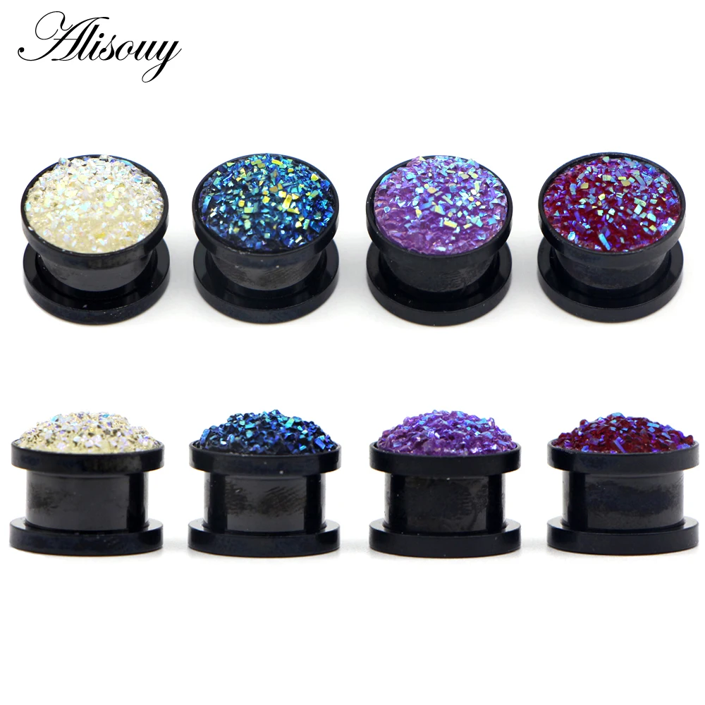 1pc 316L Stainless Steel Ear Plugs and Tunnels Ear Piercings Earlets Screwed Earring Expander Ear Gauges Body Jewelry Piercings