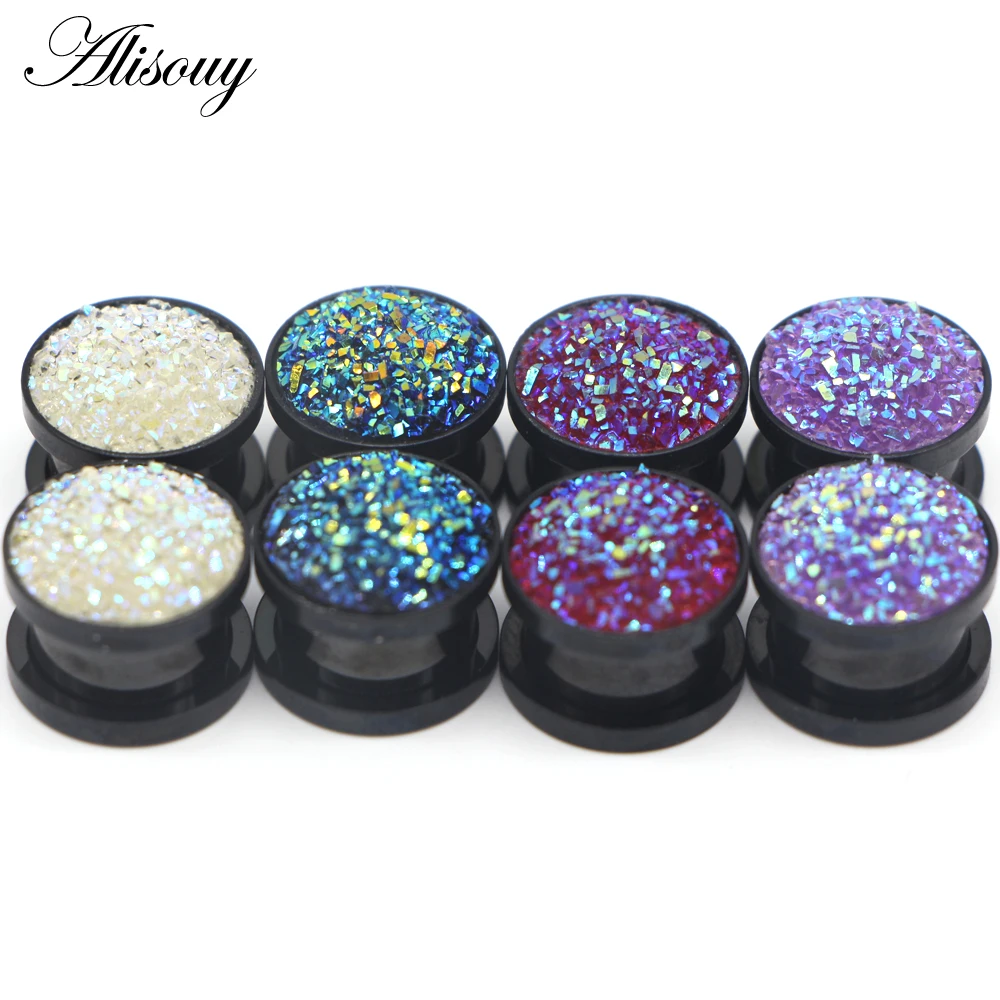 1pc 316L Stainless Steel Ear Plugs and Tunnels Ear Piercings Earlets Screwed Earring Expander Ear Gauges Body Jewelry Piercings