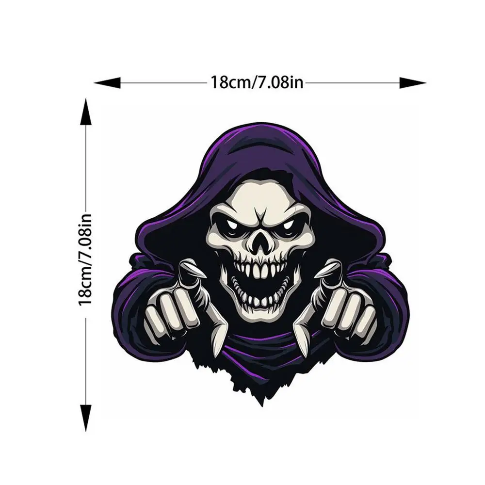 Skull Car Stickers And Decals 3D Skull Car Sticker Skull Car Sticker Adhesive Halloween Window Decals Halloween Decorative