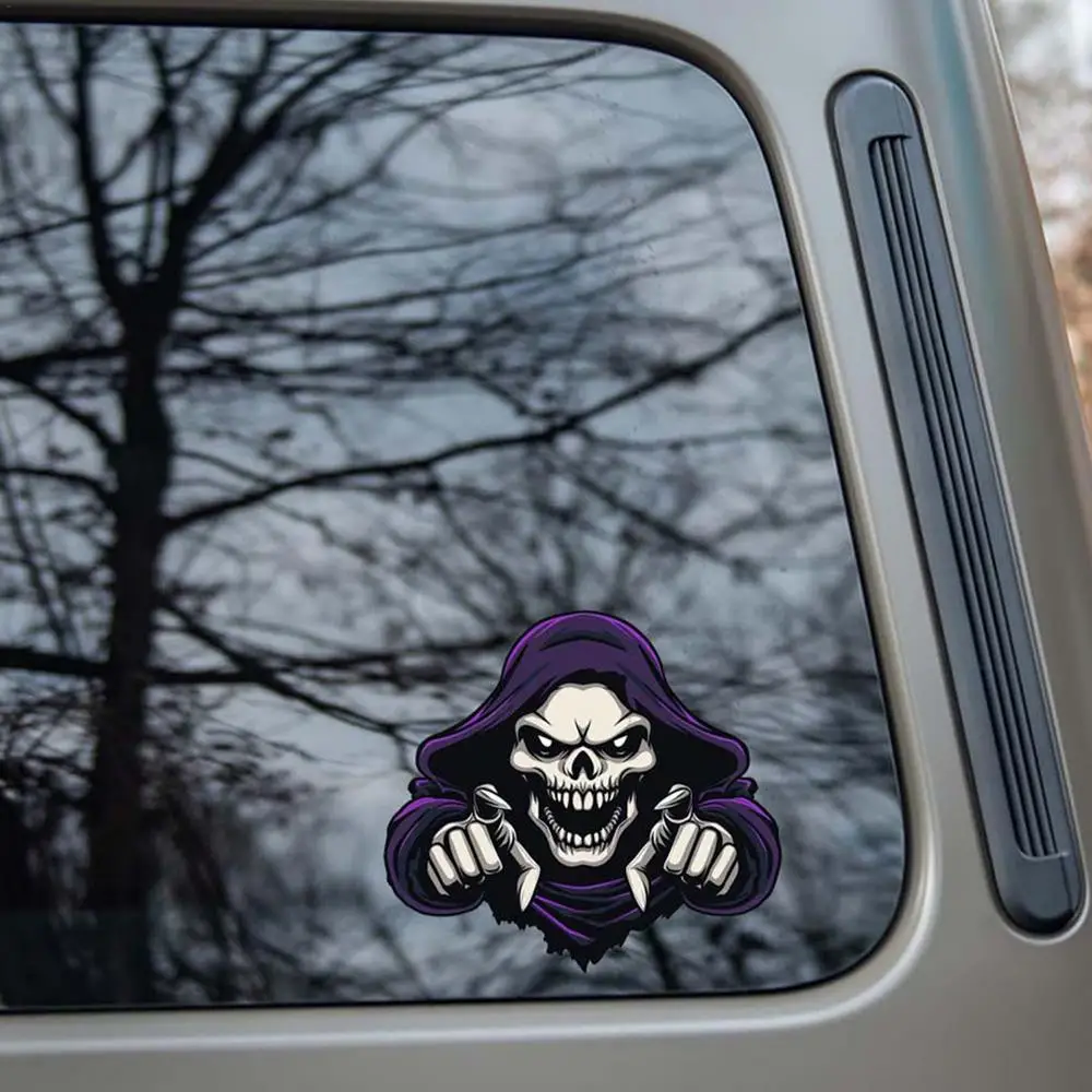Skull Car Stickers And Decals 3D Skull Car Sticker Skull Car Sticker Adhesive Halloween Window Decals Halloween Decorative