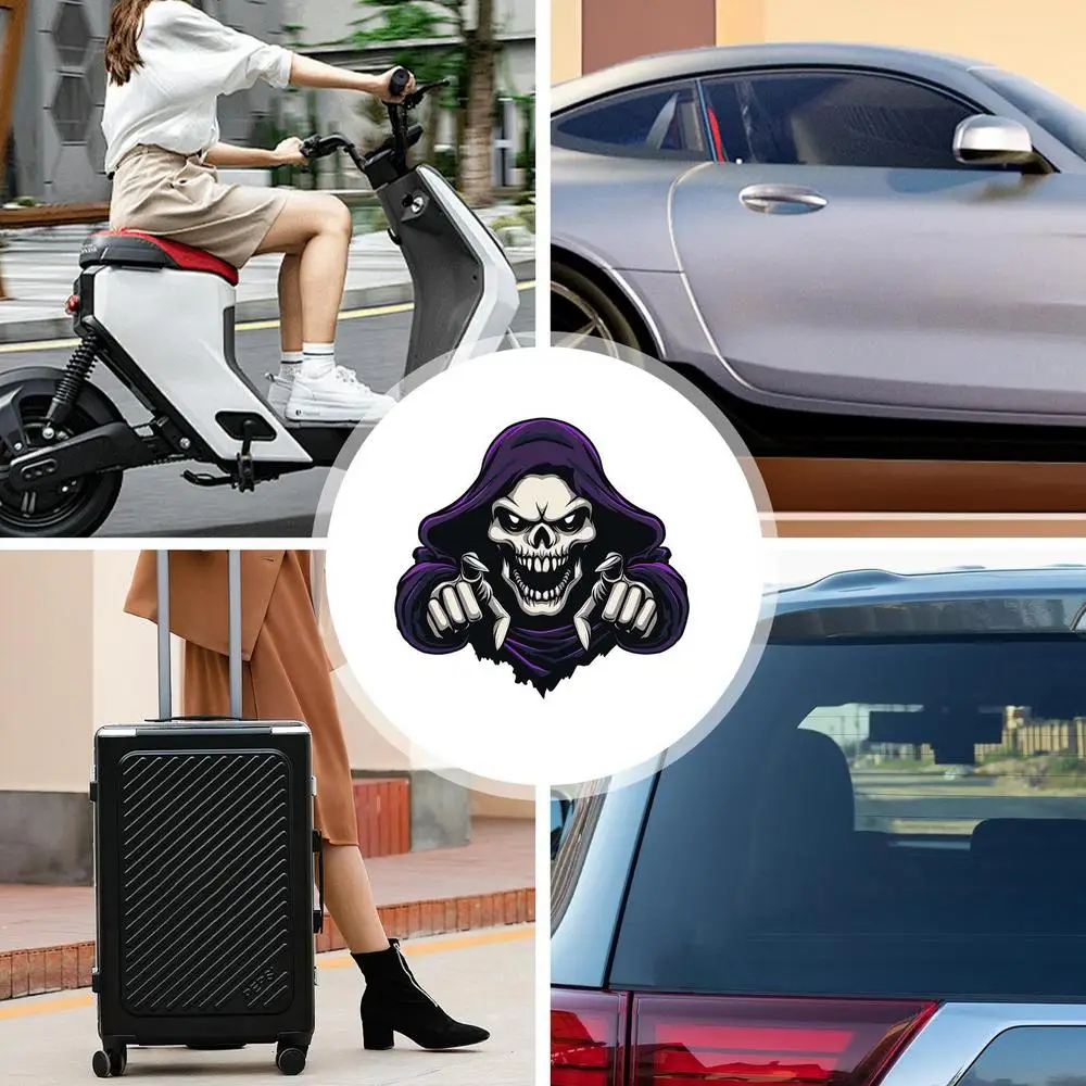 Skull Car Stickers And Decals 3D Skull Car Sticker Skull Car Sticker Adhesive Halloween Window Decals Halloween Decorative