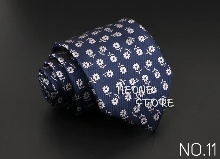Classic Blue Red Gray Men's Tie Business Formal Wedding 8cm Necktie Jacquard Woven Cravat Fashion Shirt Dress Daily Accessories