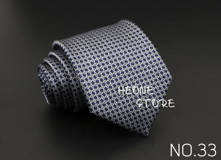 Classic Blue Red Gray Men's Tie Business Formal Wedding 8cm Necktie Jacquard Woven Cravat Fashion Shirt Dress Daily Accessories