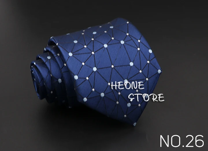 Classic Blue Red Gray Men's Tie Business Formal Wedding 8cm Necktie Jacquard Woven Cravat Fashion Shirt Dress Daily Accessories