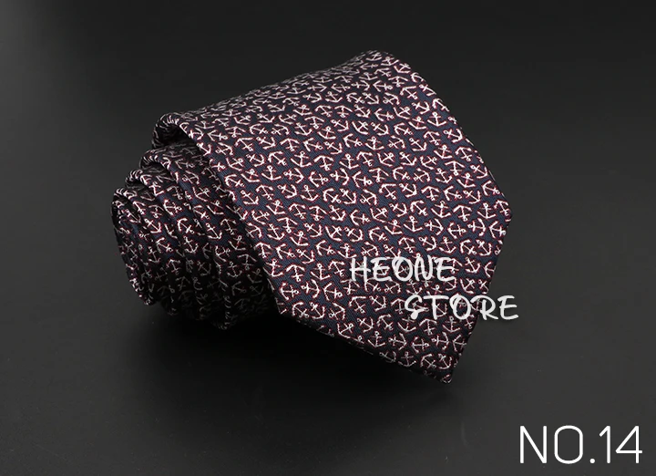 Classic Blue Red Gray Men's Tie Business Formal Wedding 8cm Necktie Jacquard Woven Cravat Fashion Shirt Dress Daily Accessories