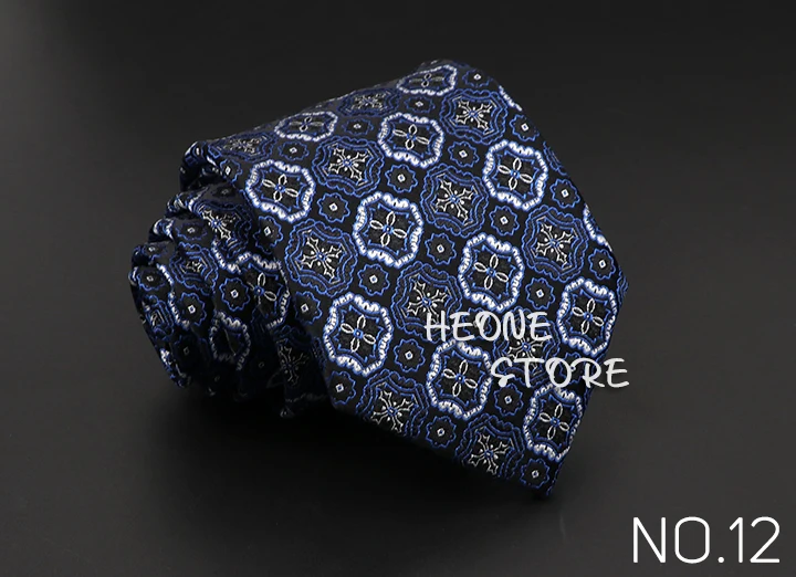 Classic Blue Red Gray Men's Tie Business Formal Wedding 8cm Necktie Jacquard Woven Cravat Fashion Shirt Dress Daily Accessories