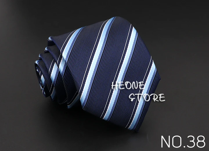 Classic Blue Red Gray Men's Tie Business Formal Wedding 8cm Necktie Jacquard Woven Cravat Fashion Shirt Dress Daily Accessories