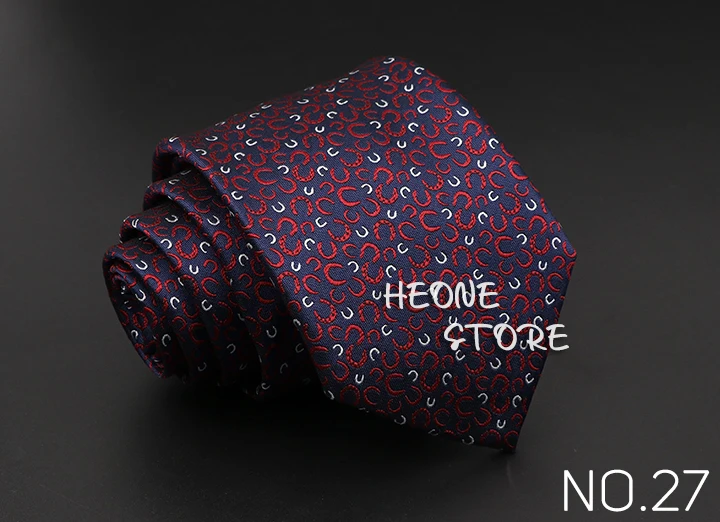 Classic Blue Red Gray Men's Tie Business Formal Wedding 8cm Necktie Jacquard Woven Cravat Fashion Shirt Dress Daily Accessories