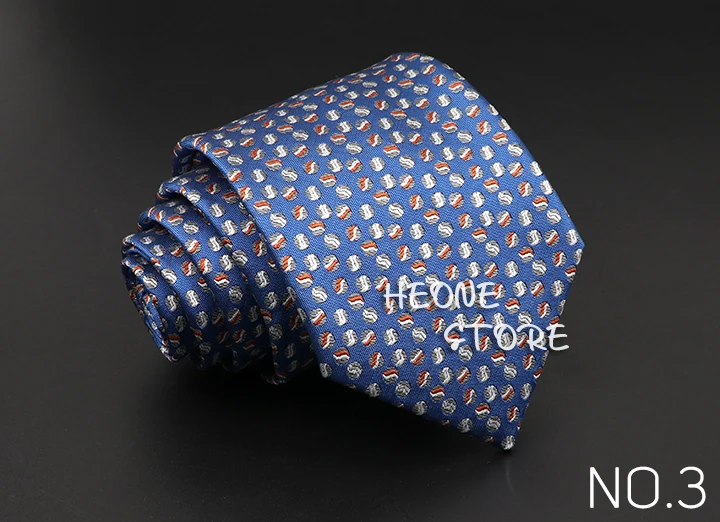 Classic Blue Red Gray Men's Tie Business Formal Wedding 8cm Necktie Jacquard Woven Cravat Fashion Shirt Dress Daily Accessories