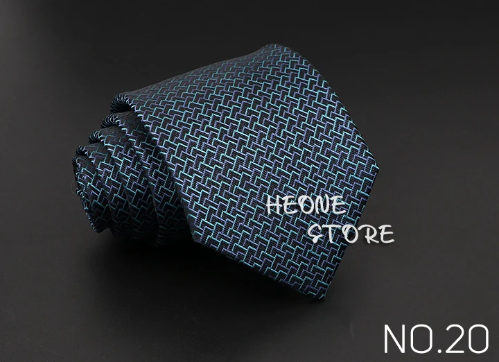 Classic Blue Red Gray Men's Tie Business Formal Wedding 8cm Necktie Jacquard Woven Cravat Fashion Shirt Dress Daily Accessories