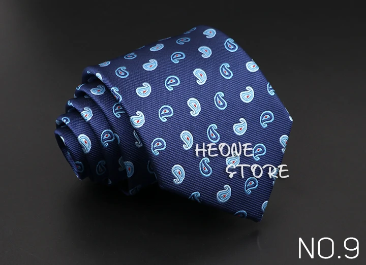 Classic Blue Red Gray Men's Tie Business Formal Wedding 8cm Necktie Jacquard Woven Cravat Fashion Shirt Dress Daily Accessories