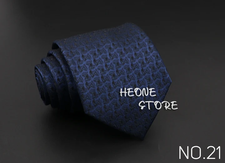 Classic Blue Red Gray Men's Tie Business Formal Wedding 8cm Necktie Jacquard Woven Cravat Fashion Shirt Dress Daily Accessories