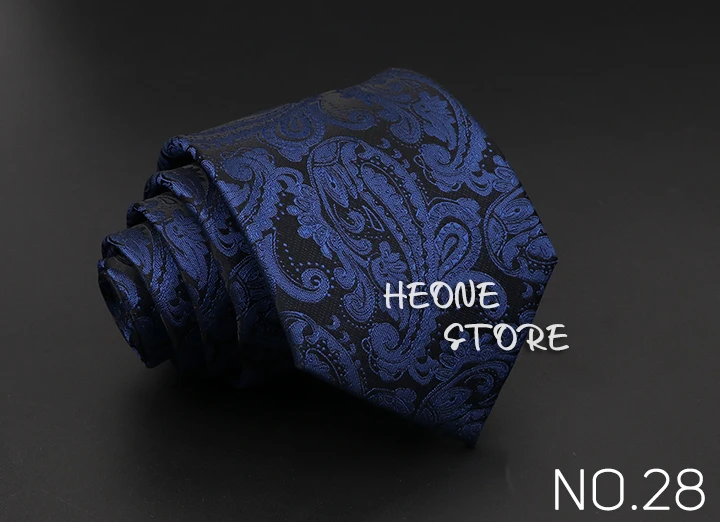 Classic Blue Red Gray Men's Tie Business Formal Wedding 8cm Necktie Jacquard Woven Cravat Fashion Shirt Dress Daily Accessories
