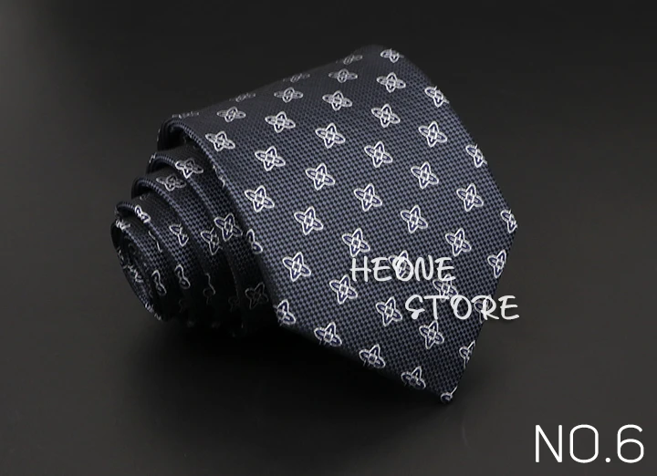 Classic Blue Red Gray Men's Tie Business Formal Wedding 8cm Necktie Jacquard Woven Cravat Fashion Shirt Dress Daily Accessories