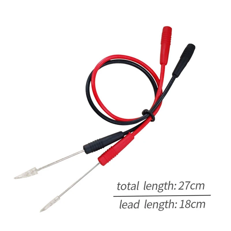 Cleqee P1046 0.7mm Sharp Puncture Needles Piercing Wires with 2mm Inner-spring Socket for Electronic Elactrical Testing