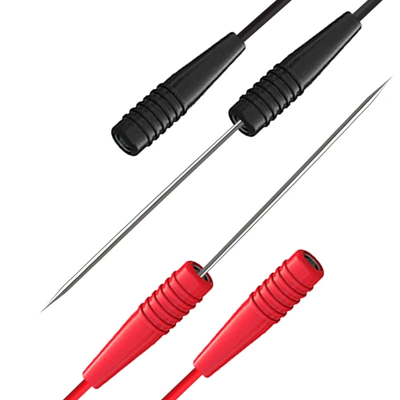 Cleqee P1046 0.7mm Sharp Puncture Needles Piercing Wires with 2mm Inner-spring Socket for Electronic Elactrical Testing