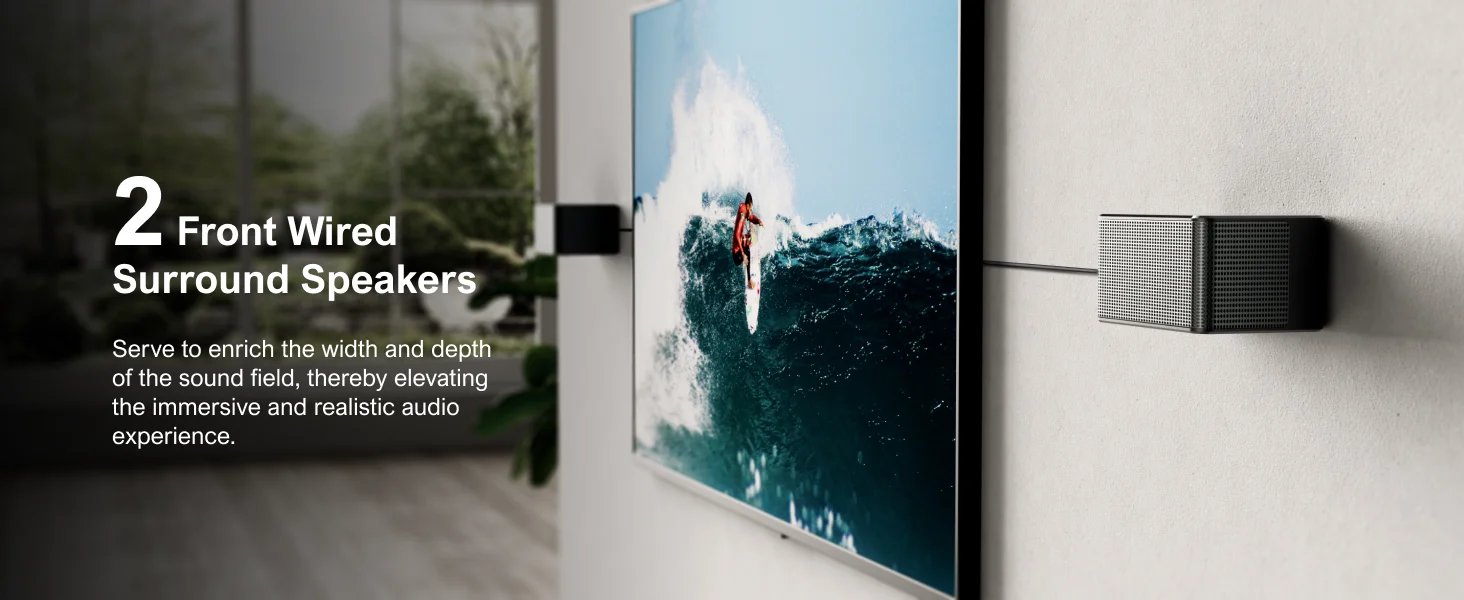 ULTIMEA 7.1 Surround Sound System Sound Bar for TV with Dolby Atmos & APP Control, Home Cinema Bluetooth Speaker with Subwoofer