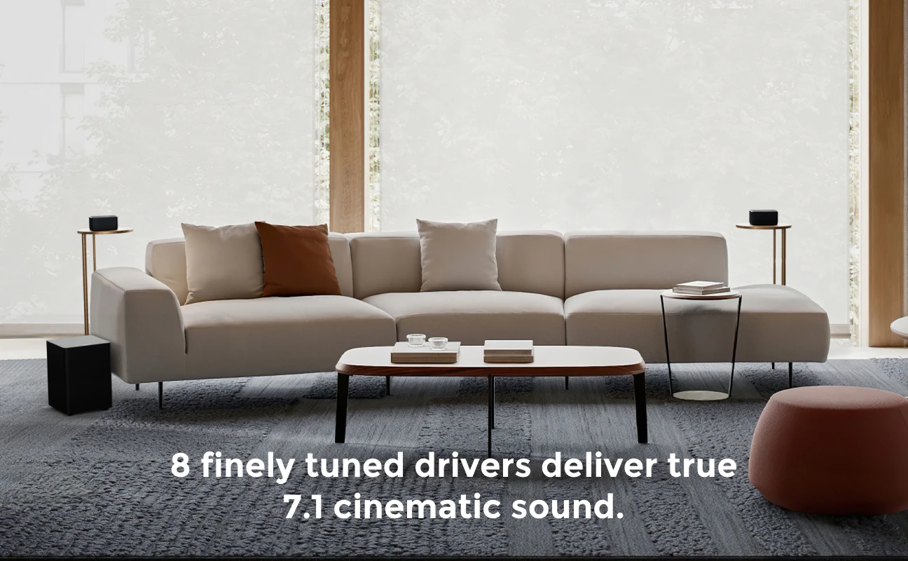 ULTIMEA 7.1 Surround Sound System Sound Bar for TV with Dolby Atmos & APP Control, Home Cinema Bluetooth Speaker with Subwoofer