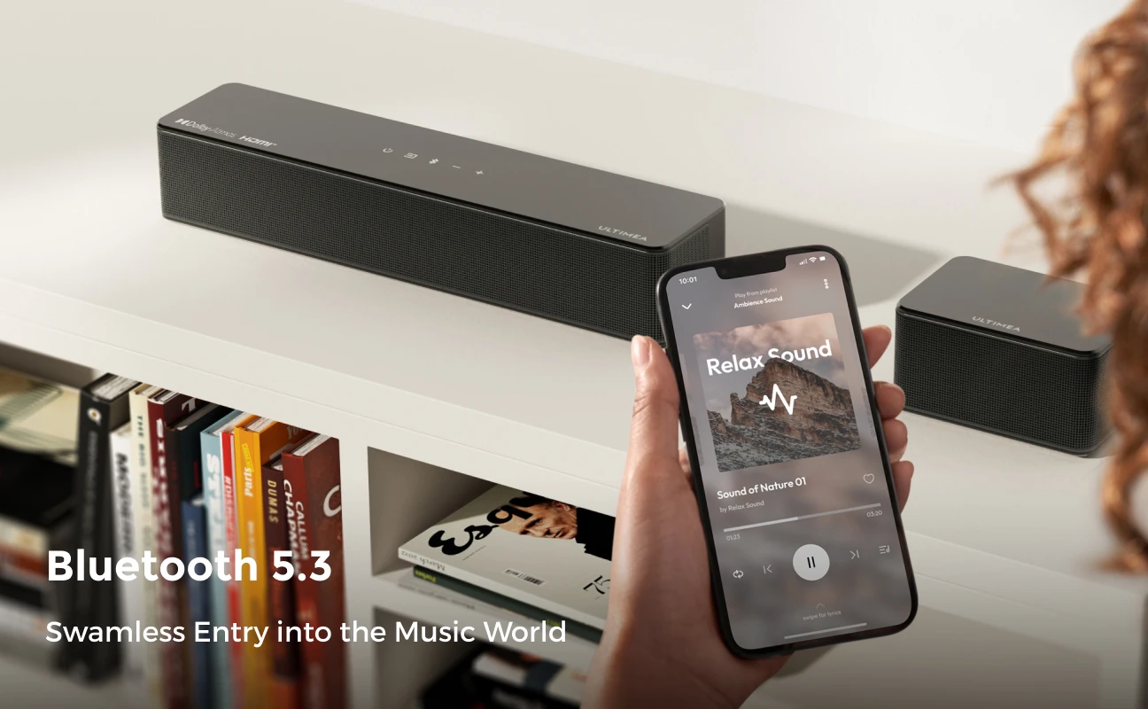 ULTIMEA 7.1 Surround Sound System Sound Bar for TV with Dolby Atmos & APP Control, Home Cinema Bluetooth Speaker with Subwoofer
