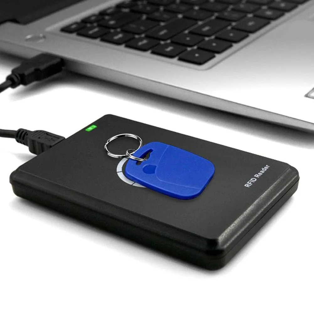 NFC Smart Card Reader RFID Copier 13.56MHz/125KHz/250KHz Card Duplicator Writer With 1M USB Data Cable For Door Access Control